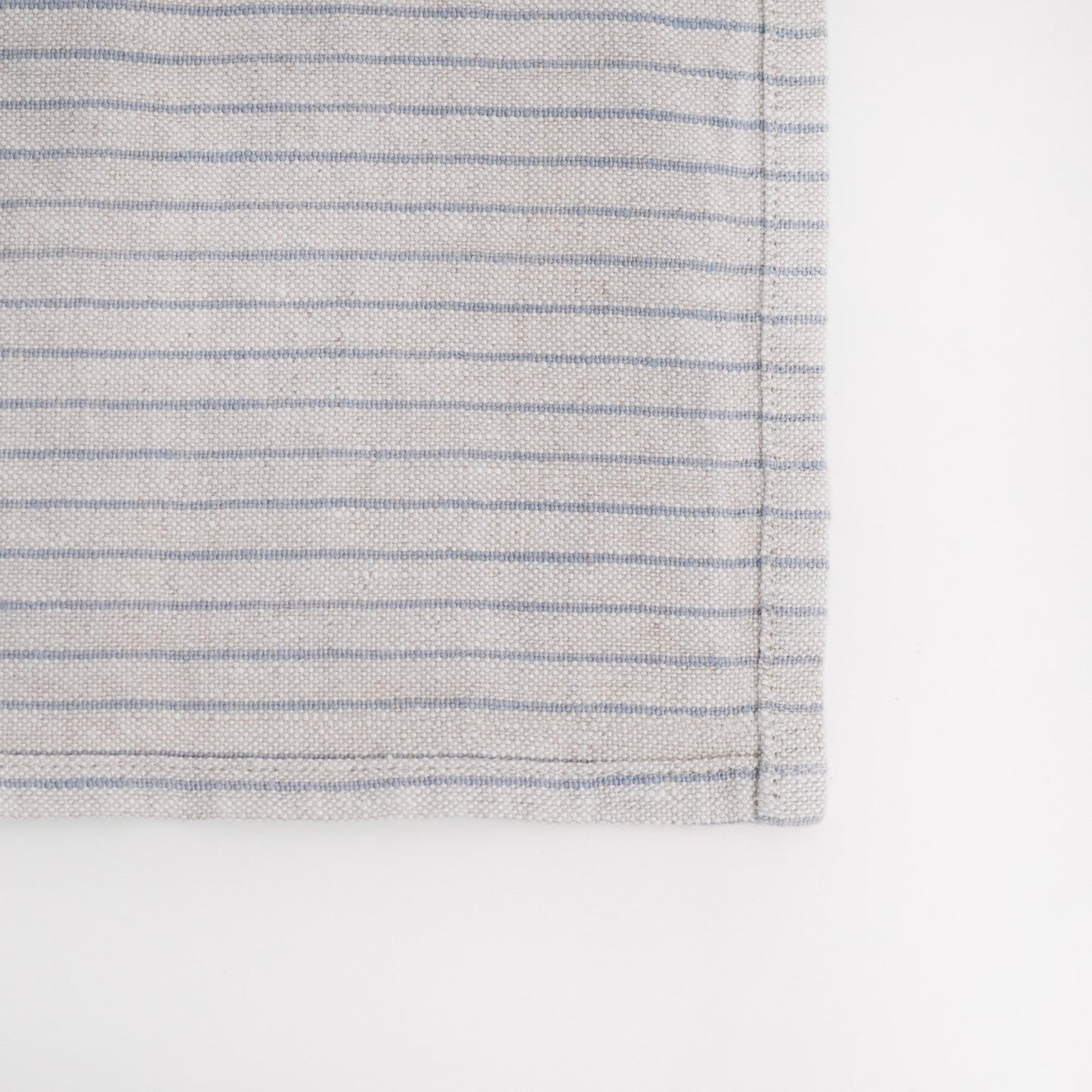 Grey Blue Pinstripe Rustic lino servetėlių rinkinys 2 vnt. — naturalusdrabuziai.lt