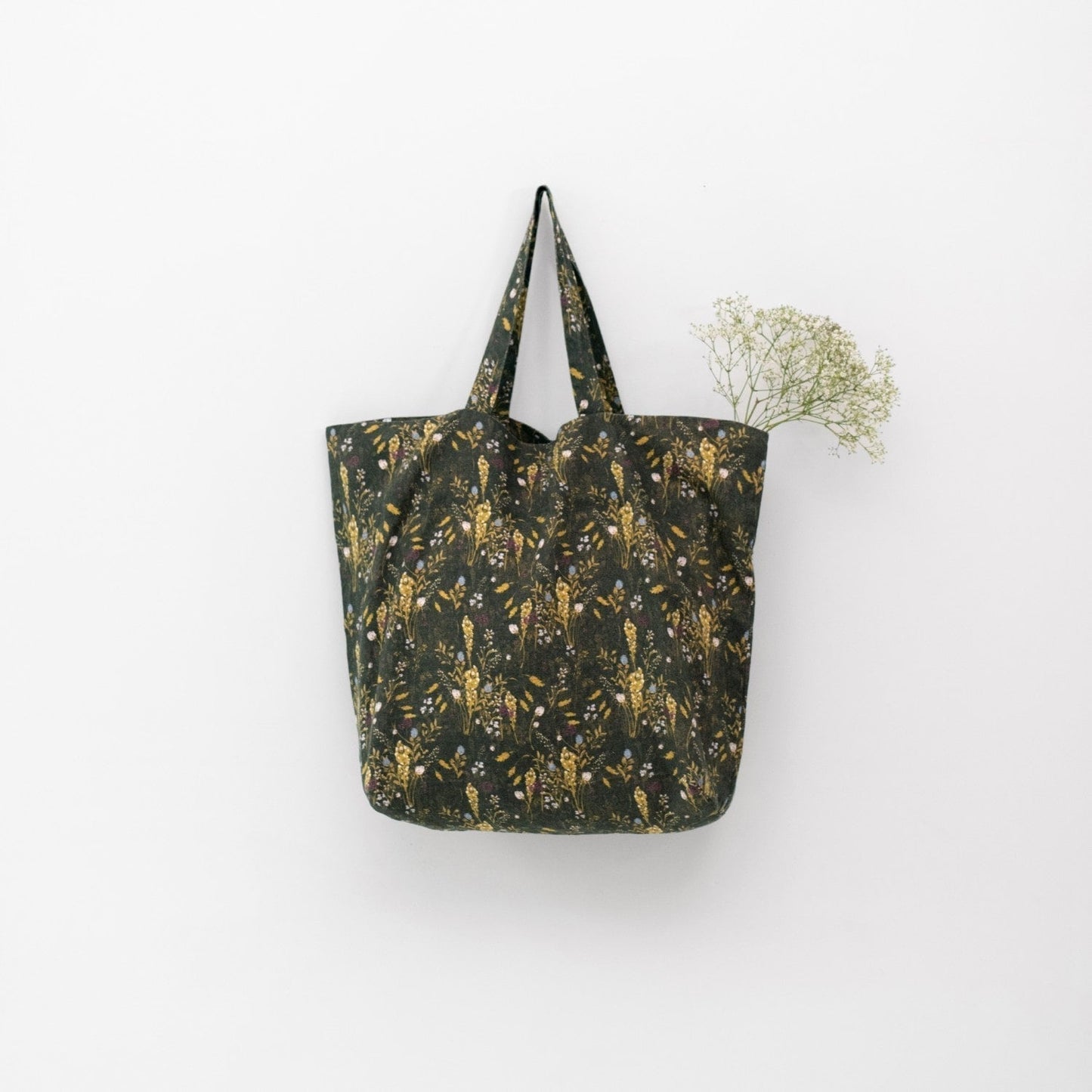 LIMITED EDITION Woodland lino didelis krepšys — naturalusdrabuziai.lt