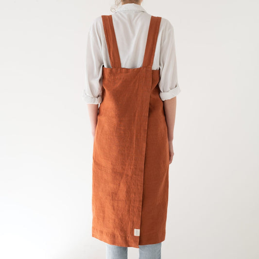 lino Tales Baked Clay lino Pinafore prijuostė — naturalusdrabuziai.lt