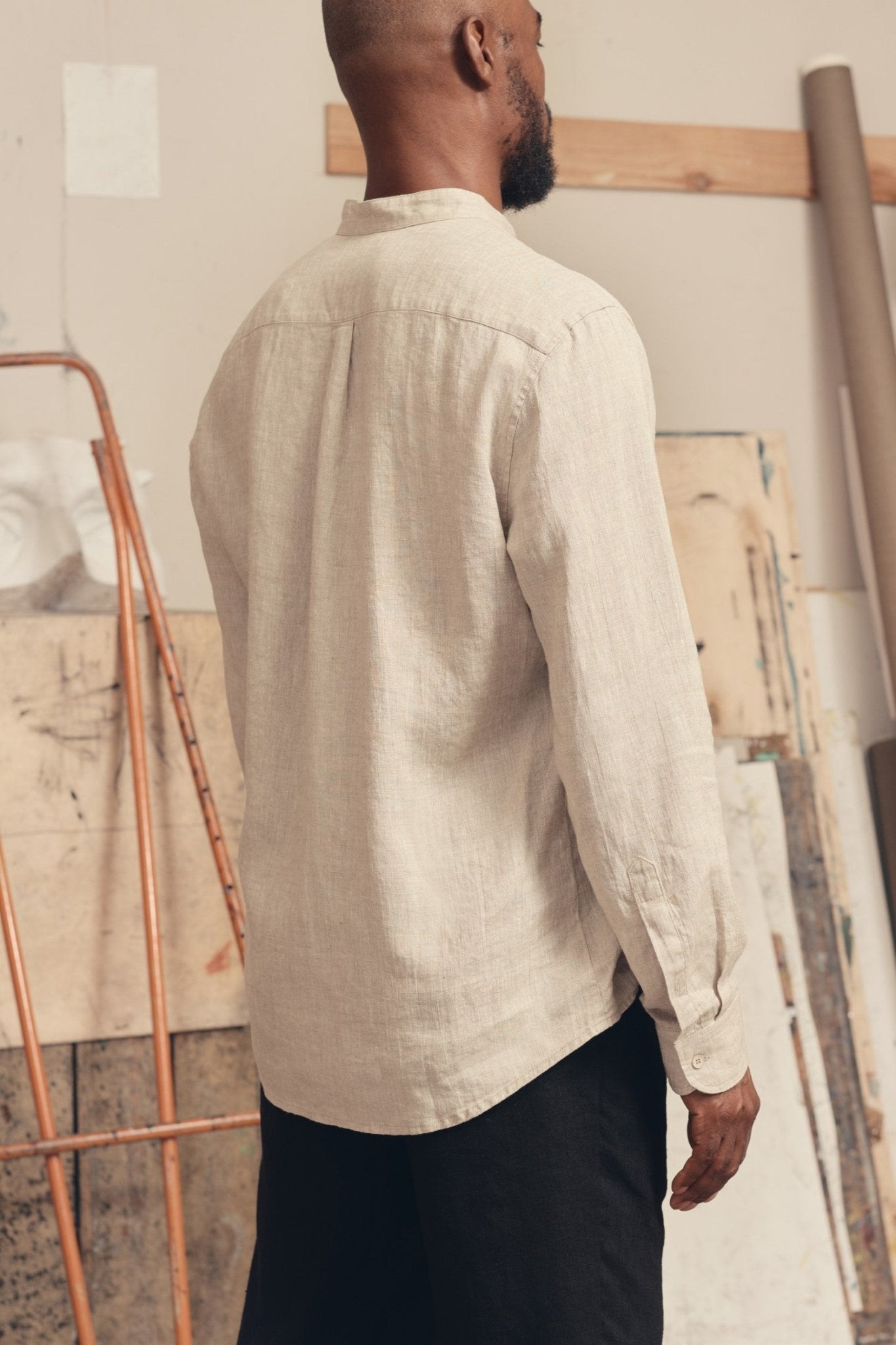 Melange Linen Snapdragon Shirt