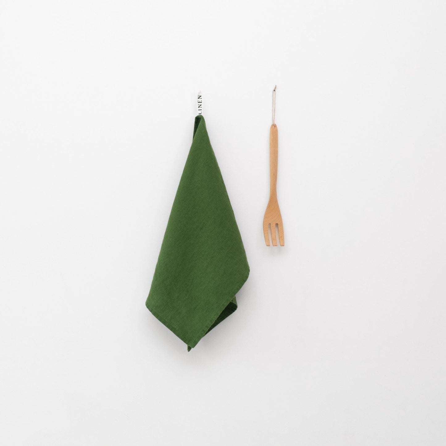 True Green lino virtuvinė servetė — naturalusdrabuziai.lt