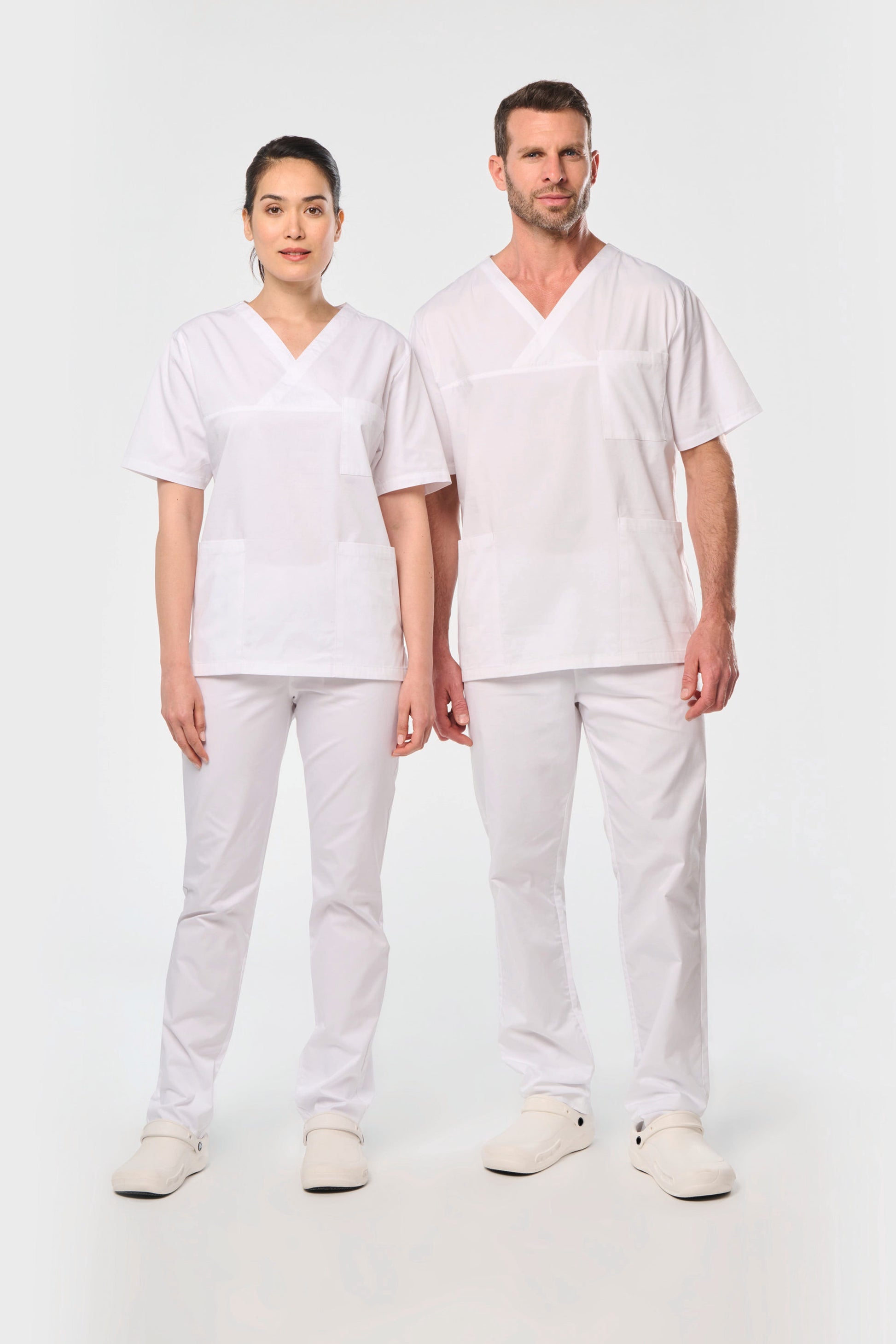 Unisex medvilnės tvilo audinio elastingos juosmens kelnės — naturalusdrabuziai.lt