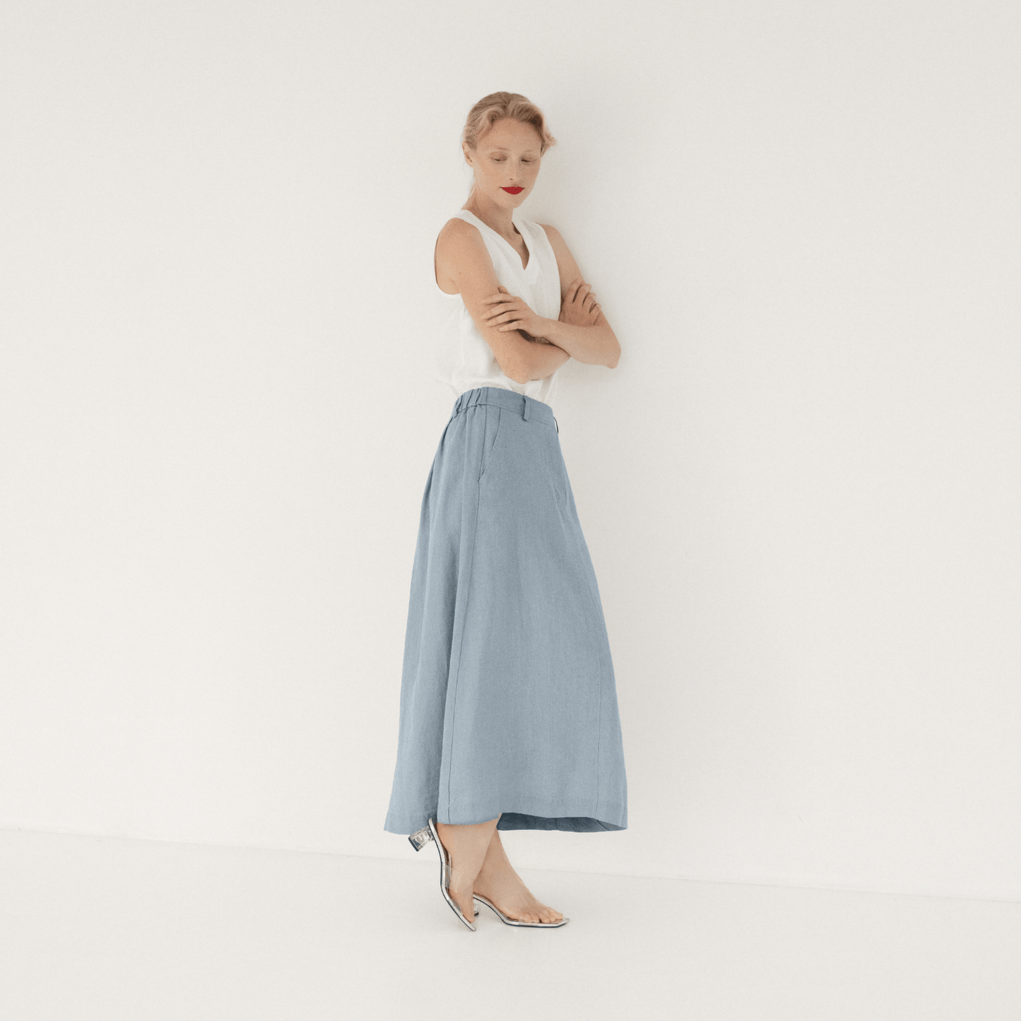 Allure Linen Gardenia Skirt