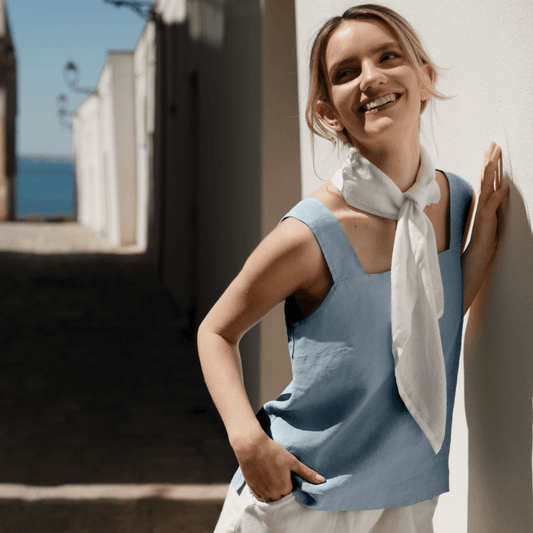 Allure Linen Polka Top