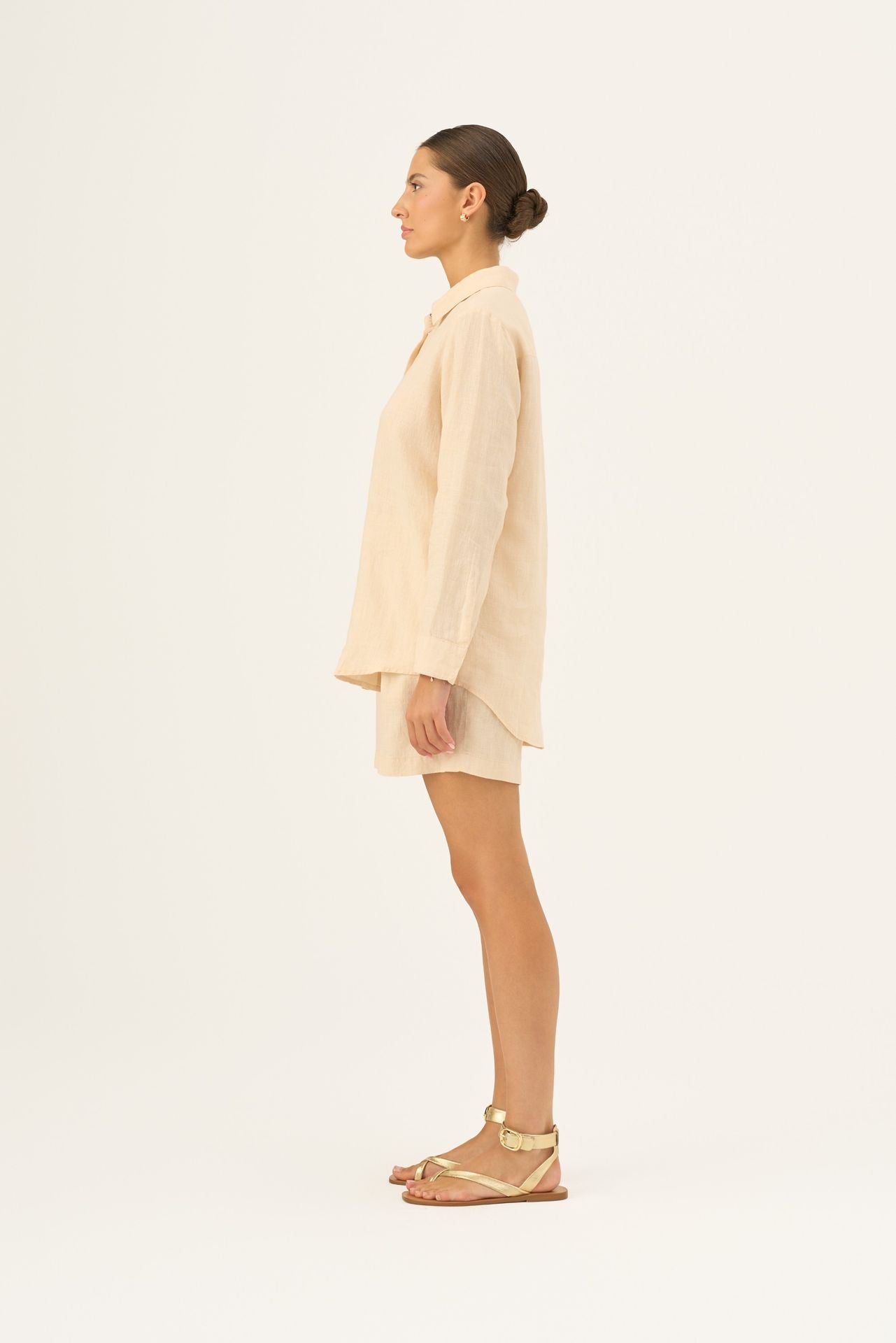 Brazilian Sand lino Azalea marškiniai — naturalusdrabuziai.lt