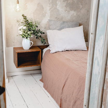 Cafe Creme lino antklodės užvalkalas — naturalusdrabuziai.lt