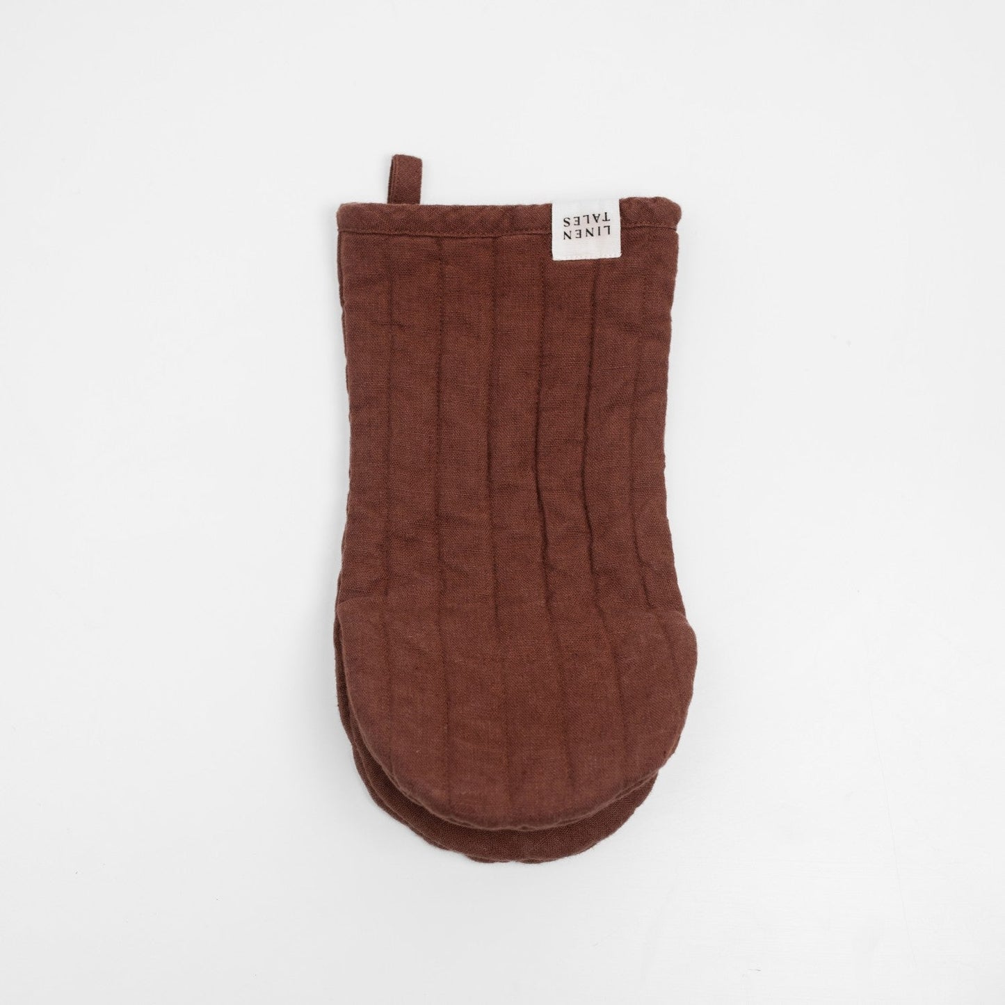 Chocolate lino virimo pirštinė — naturalusdrabuziai.lt