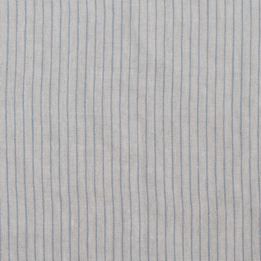 Grey Blue Wide Pinstripe Rustic Fabric 280g/sq.m — naturalusdrabuziai.lt
