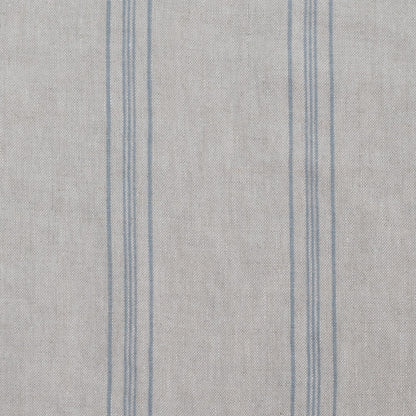 Grey Blue Wide Stripe Rustic Fabric 280g/sq.m — naturalusdrabuziai.lt