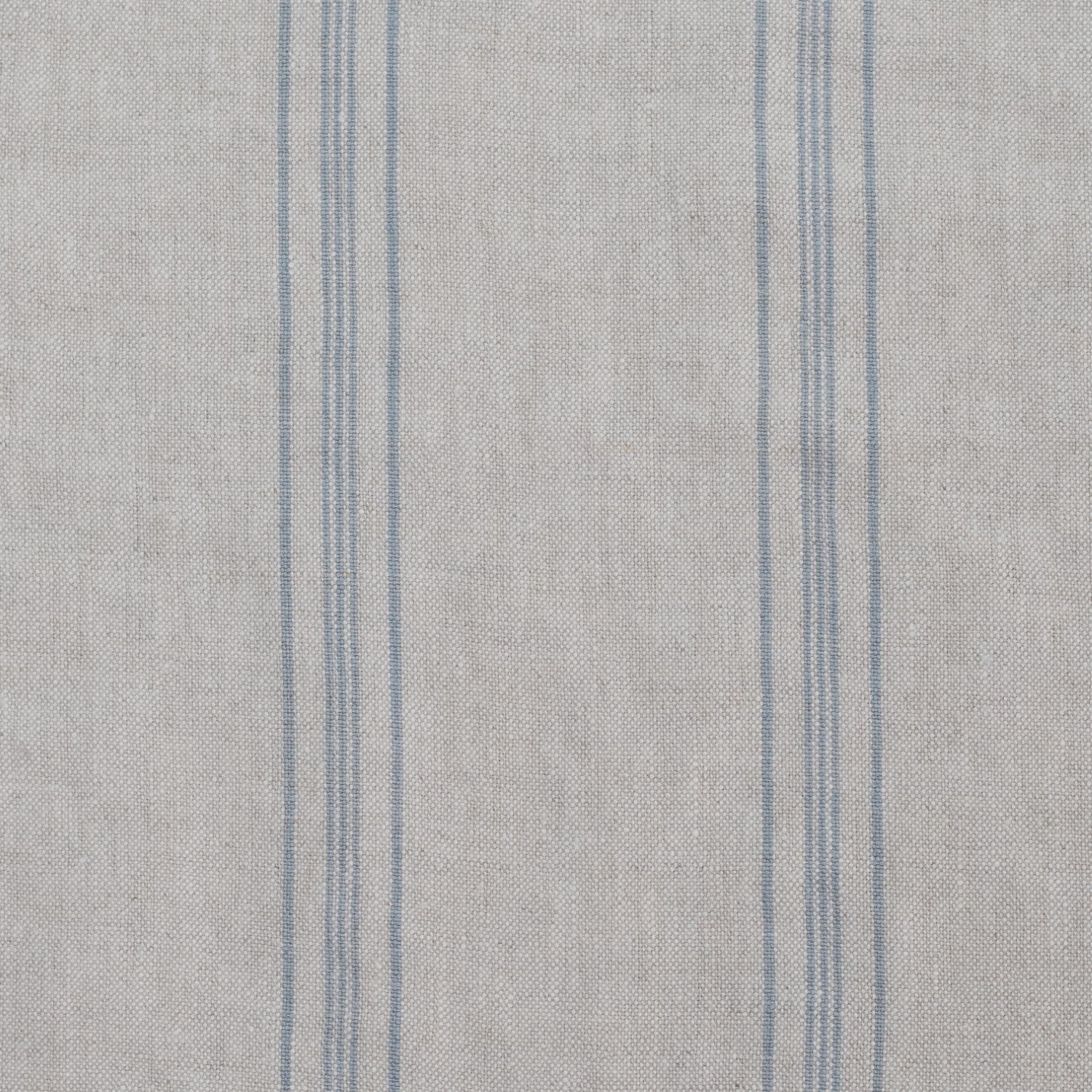 Grey Blue Wide Stripe Rustic Fabric 280g/sq.m — naturalusdrabuziai.lt