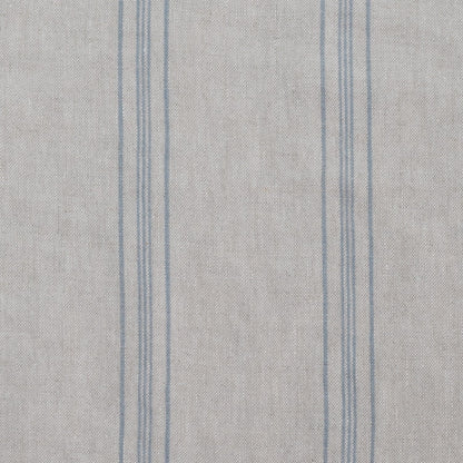 Grey Blue Wide Stripe Rustic Fabric 280g/sq.m — naturalusdrabuziai.lt
