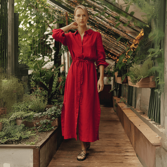 Lava Falls Linen Rhapsody Dress