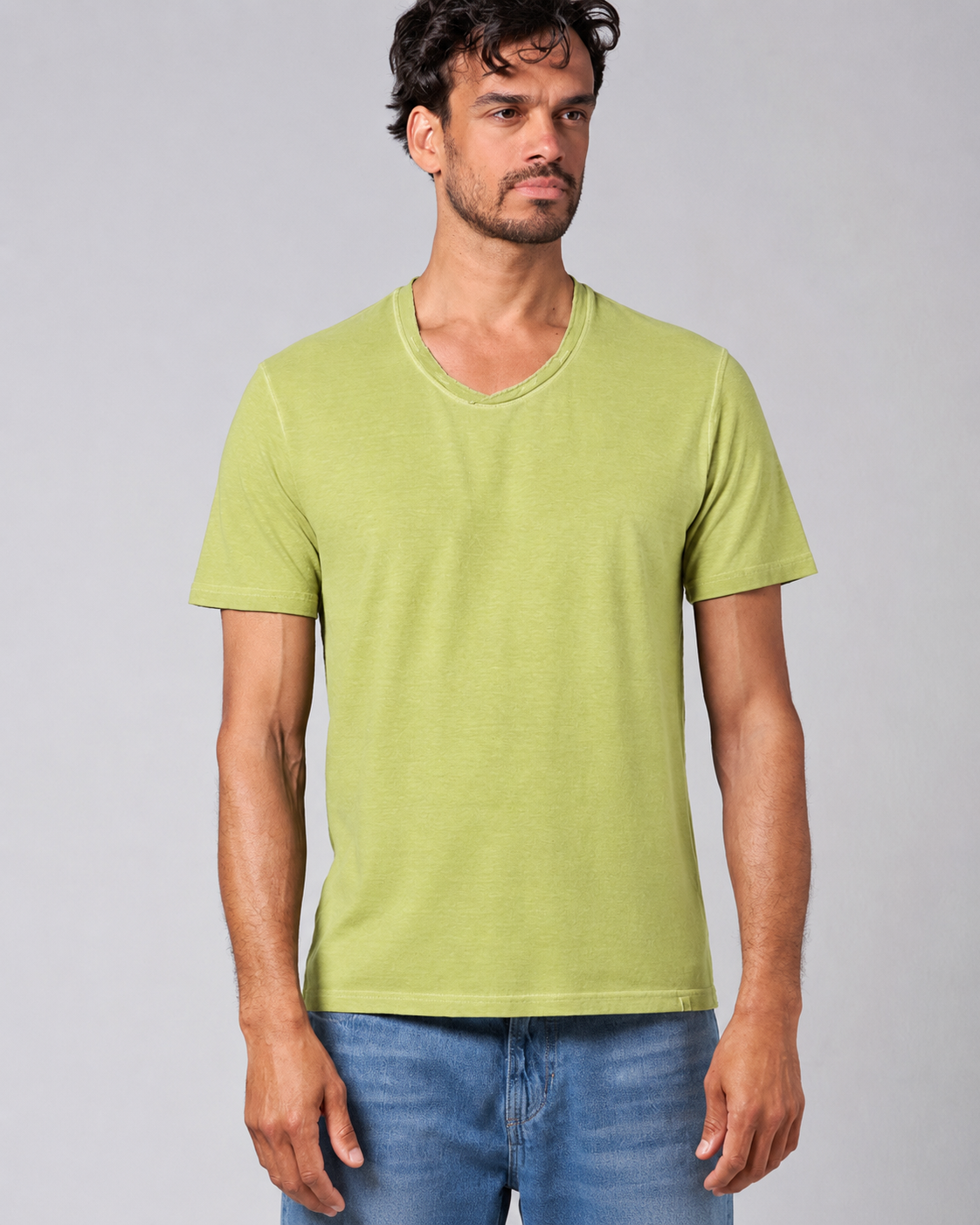 Vyriški marškinėliai iš kanapių ir ekologiškos medvilnės (LD254) – bamboo