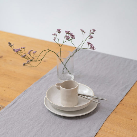 Light Grey Lightweight lino stalo takelis — naturalusdrabuziai.lt