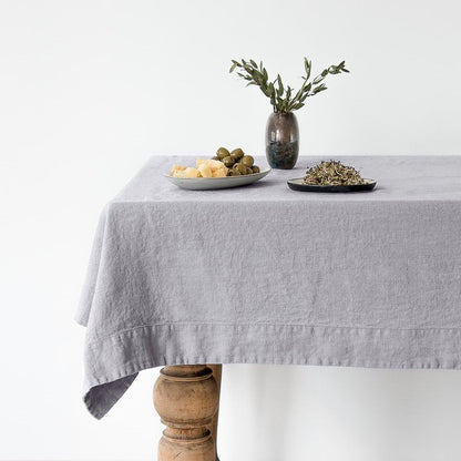 Light Grey lino staltiesė — naturalusdrabuziai.lt