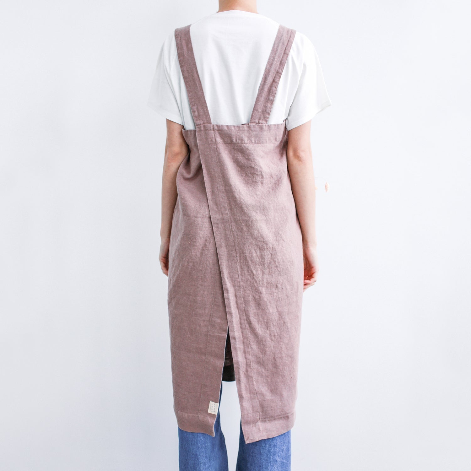 lino Tales Ashes of Roses lino Pinafore prijuostė — naturalusdrabuziai.lt