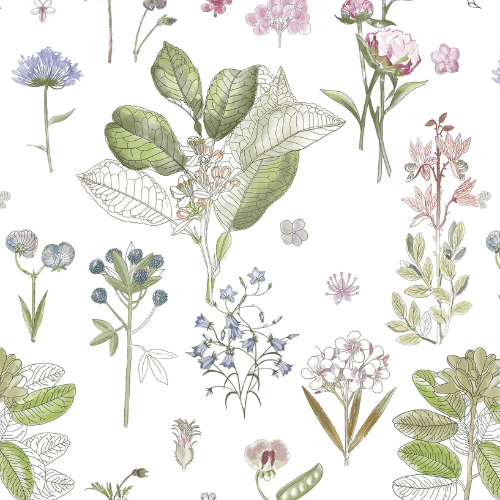 lino Tales White Botany lino Garcon prijuostė — naturalusdrabuziai.lt