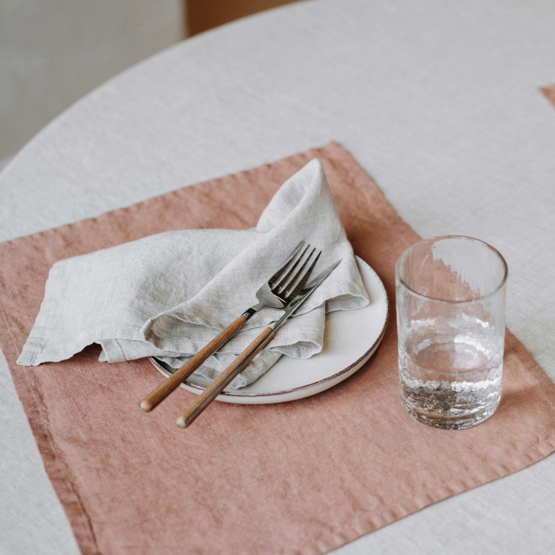 Melange Lightweight lino servetėlių rinkinys 2 vnt. — naturalusdrabuziai.lt
