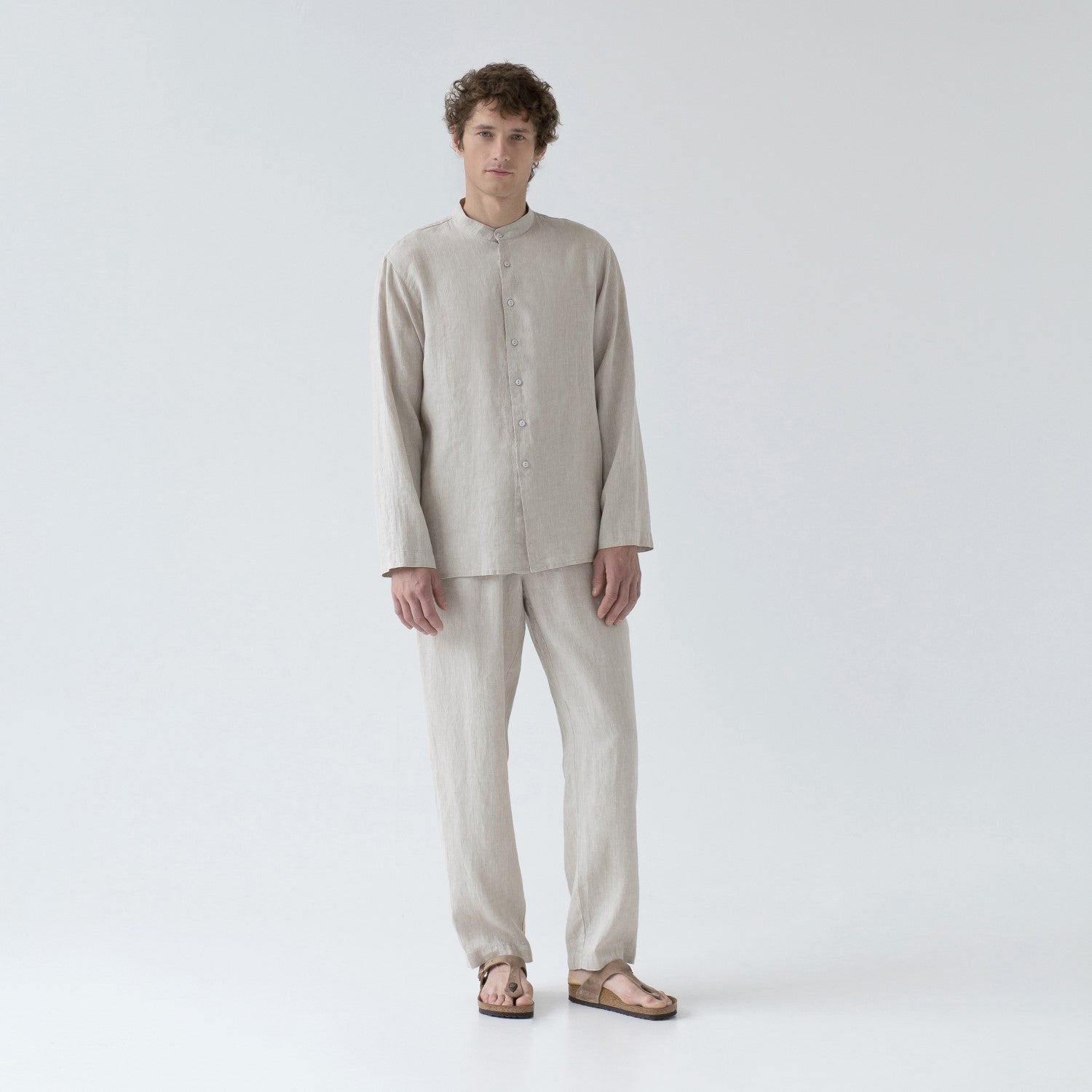 Melange lino Currant Loungewear rinkinys — naturalusdrabuziai.lt