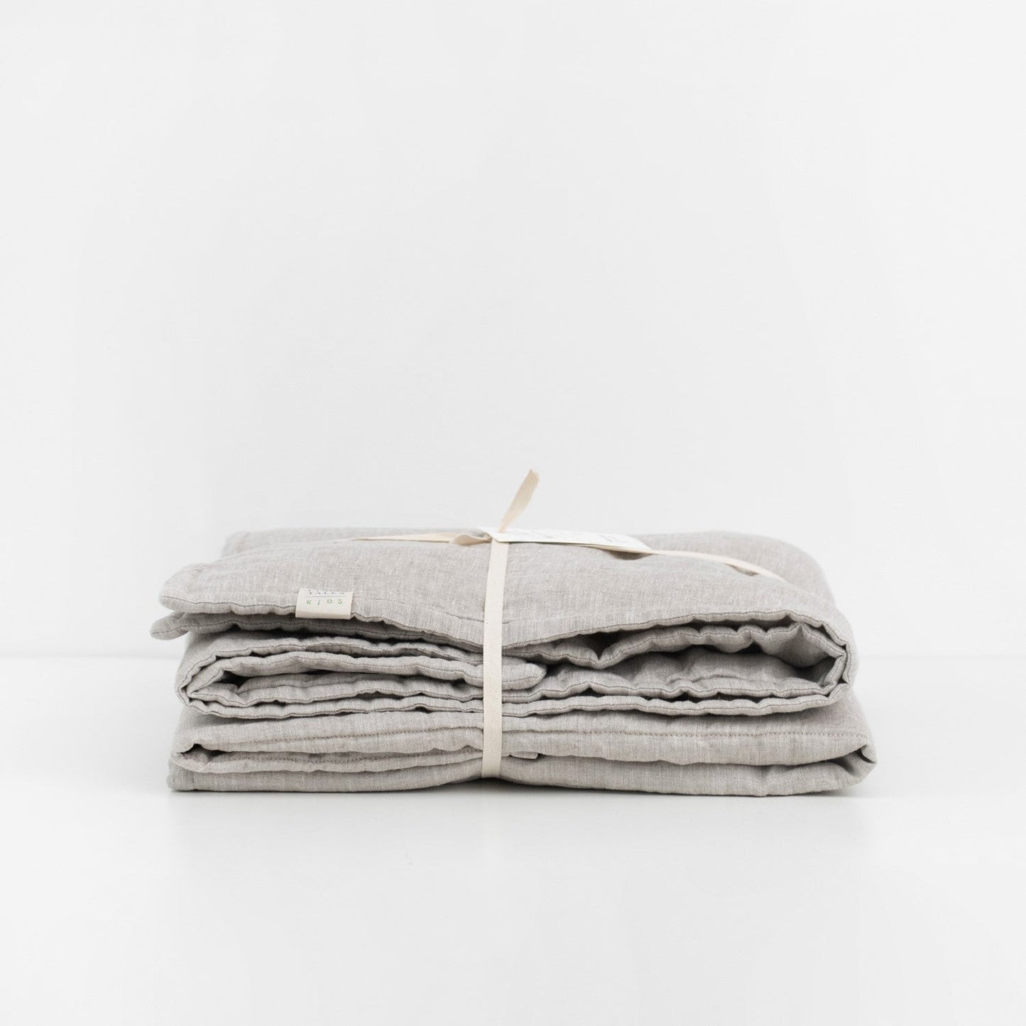 Melange lino Quilted antklodė — naturalusdrabuziai.lt