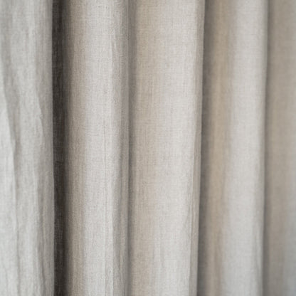Natural lino Night Time Rod Pocket Curtain rinkinys 2 vnt. — naturalusdrabuziai.lt