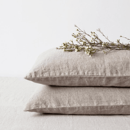 Natural lino pagalvės užvalkalas — naturalusdrabuziai.lt