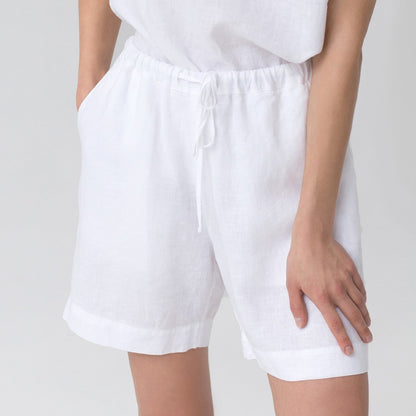 Optical White lino Verbena Pyjama rinkinys — naturalusdrabuziai.lt