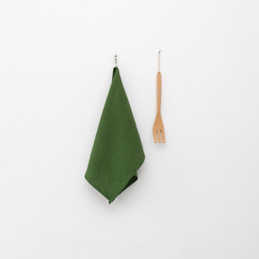 True Green lino virtuvinė servetė — naturalusdrabuziai.lt
