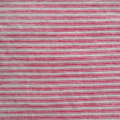 Unwashed Red Natural Stripes lino Fabric 190 g/sq.m — naturalusdrabuziai.lt
