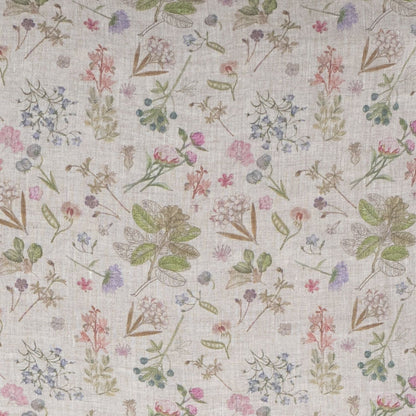 Unwashed Wide Botani on Light Natural lino Fabric 160 g/sq.m — naturalusdrabuziai.lt